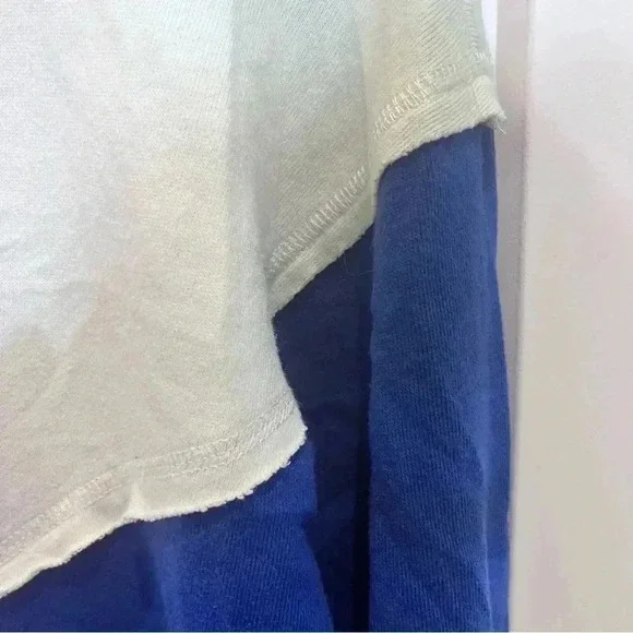 Touch Stadium Vintage NY sweatshirt blue off white heather blue women S - Picture 7 of 9